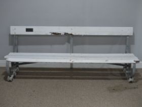 Cricketing interest: An 'M.C.C' Lords Cricket Ground Bench, with a 'From Lords Cricket Grounds'