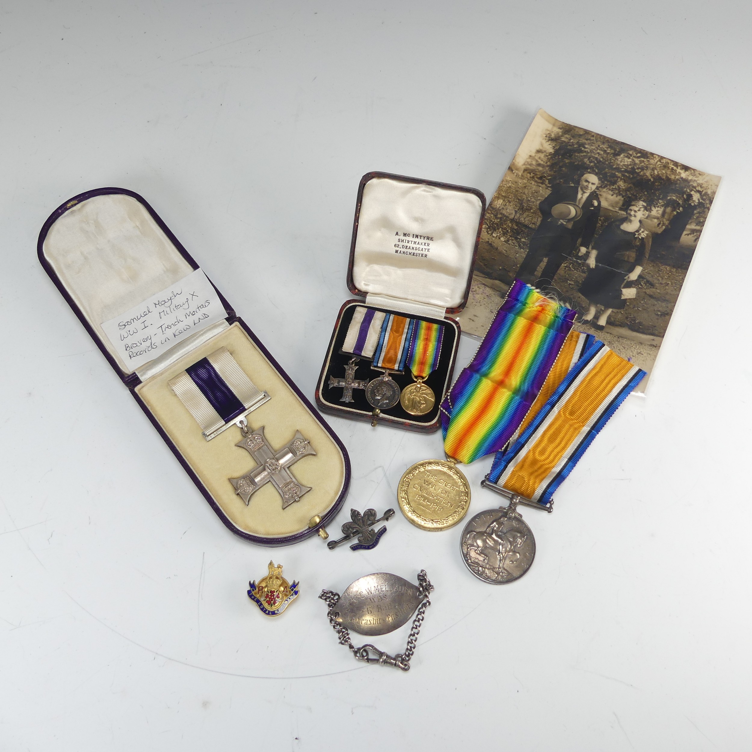 A WW1 Military Cross Group of Three, awarded to Lieutenant Samuel Mayor, The Loyal North - Image 4 of 13