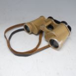 A pair of World War II German Afrika Korps / Tropical Officers Binoculars, set of 6 x 30