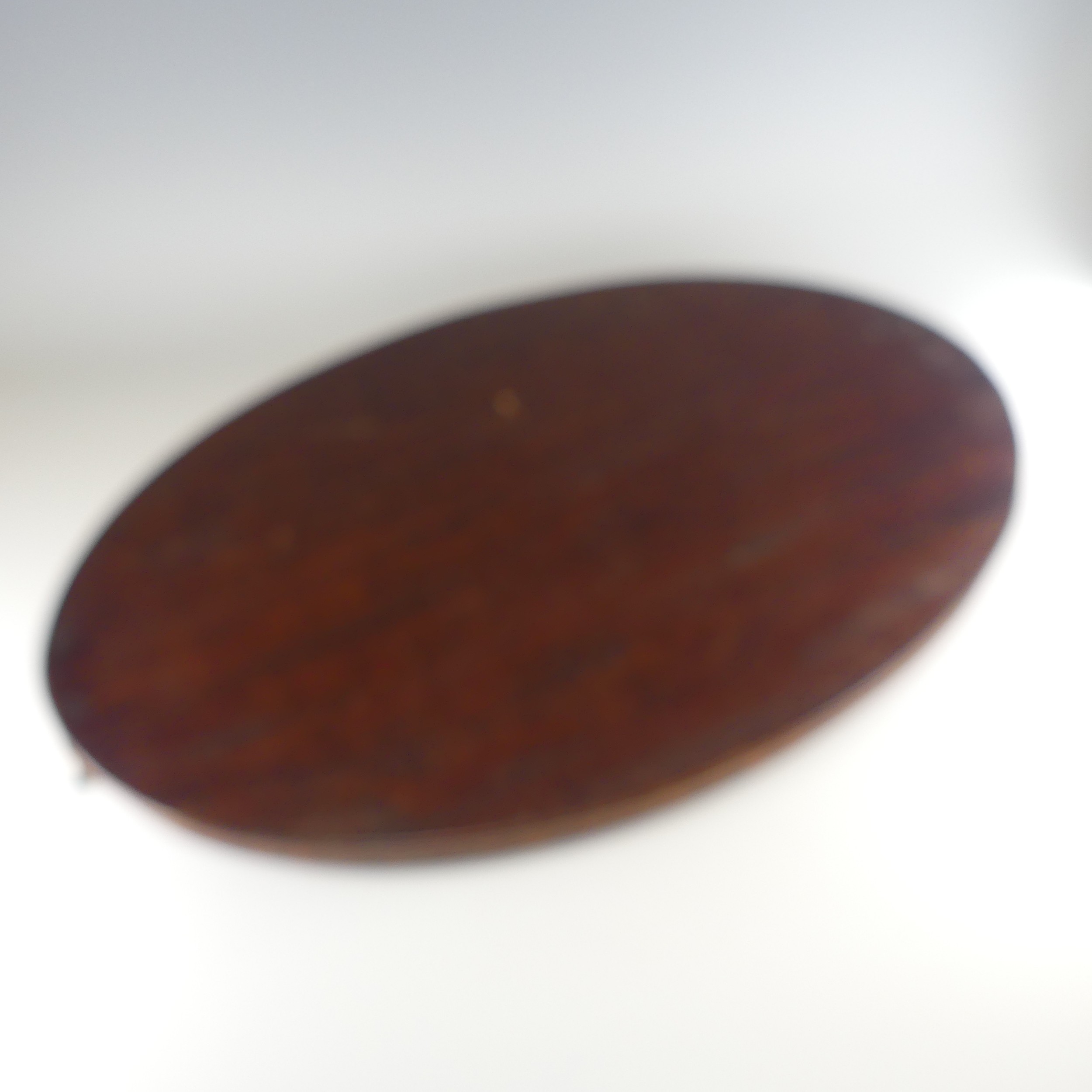 An Edwardian mahogany and marquetry galleried twin-handled Tray, the gallery of chequerboard boxwood - Image 8 of 26