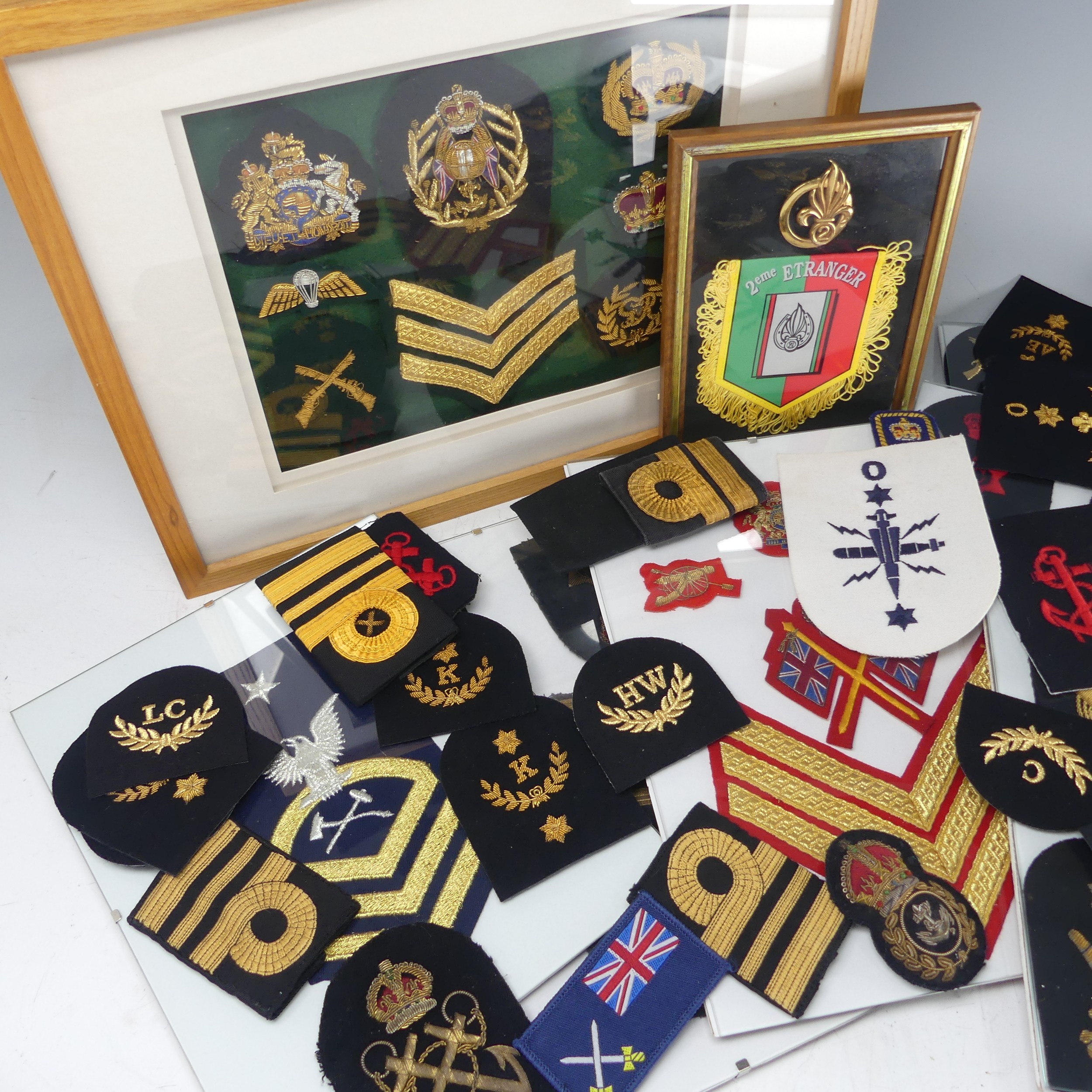 A large collection of 20th century military war Arm / Sleeve Badges, including ; Navy, Marine, - Image 3 of 4