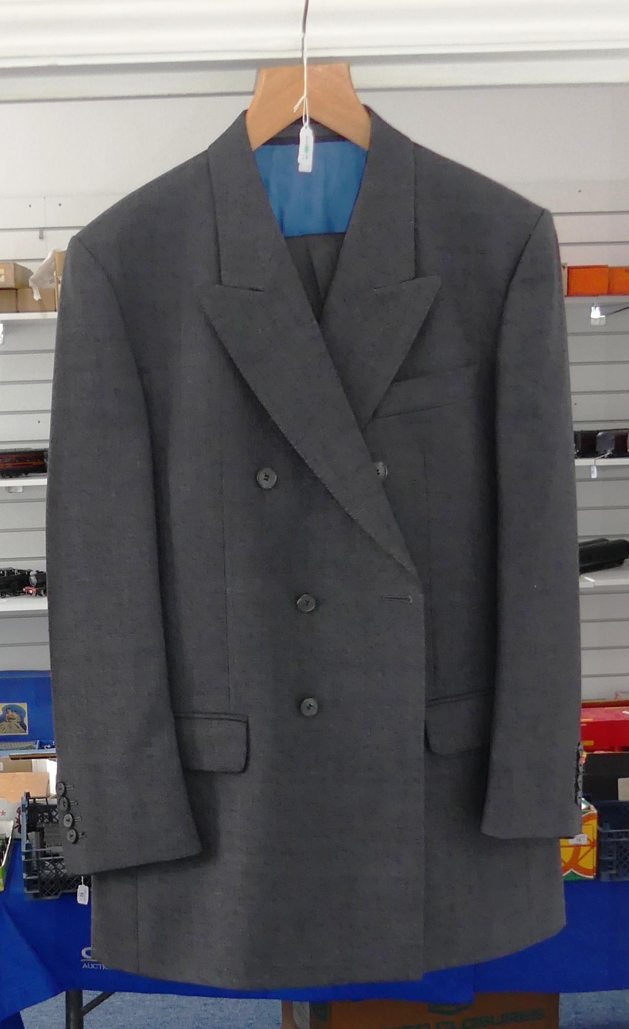 A Burberrys' of London double breasted navy Suit, with trousers, ''38 chest, ''36 waist, ''22 - Image 11 of 13