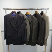 A Burberrys' of London double breasted navy Suit, with trousers, ''38 chest, ''36 waist, ''22