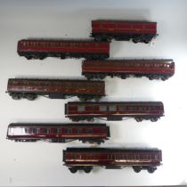 Exley '0' gauge LMS All 3rd Class Corridor Coach No.5156, in LMS maroon with yellow lettering, lacks