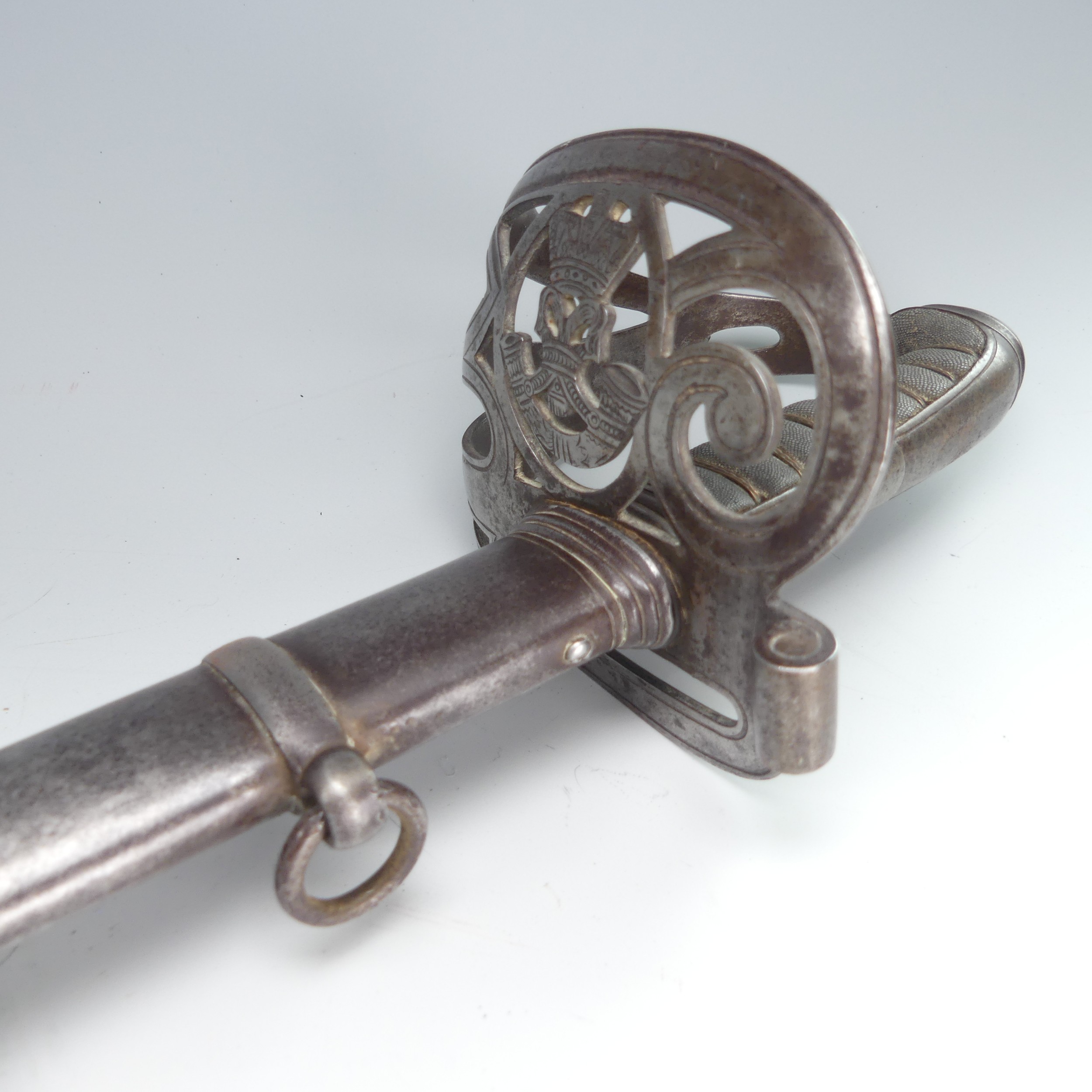 A scarce 1845 pattern Rifle Officer's Sword, makers mark 'Goody & Jones', ''Little is known about - Image 2 of 9