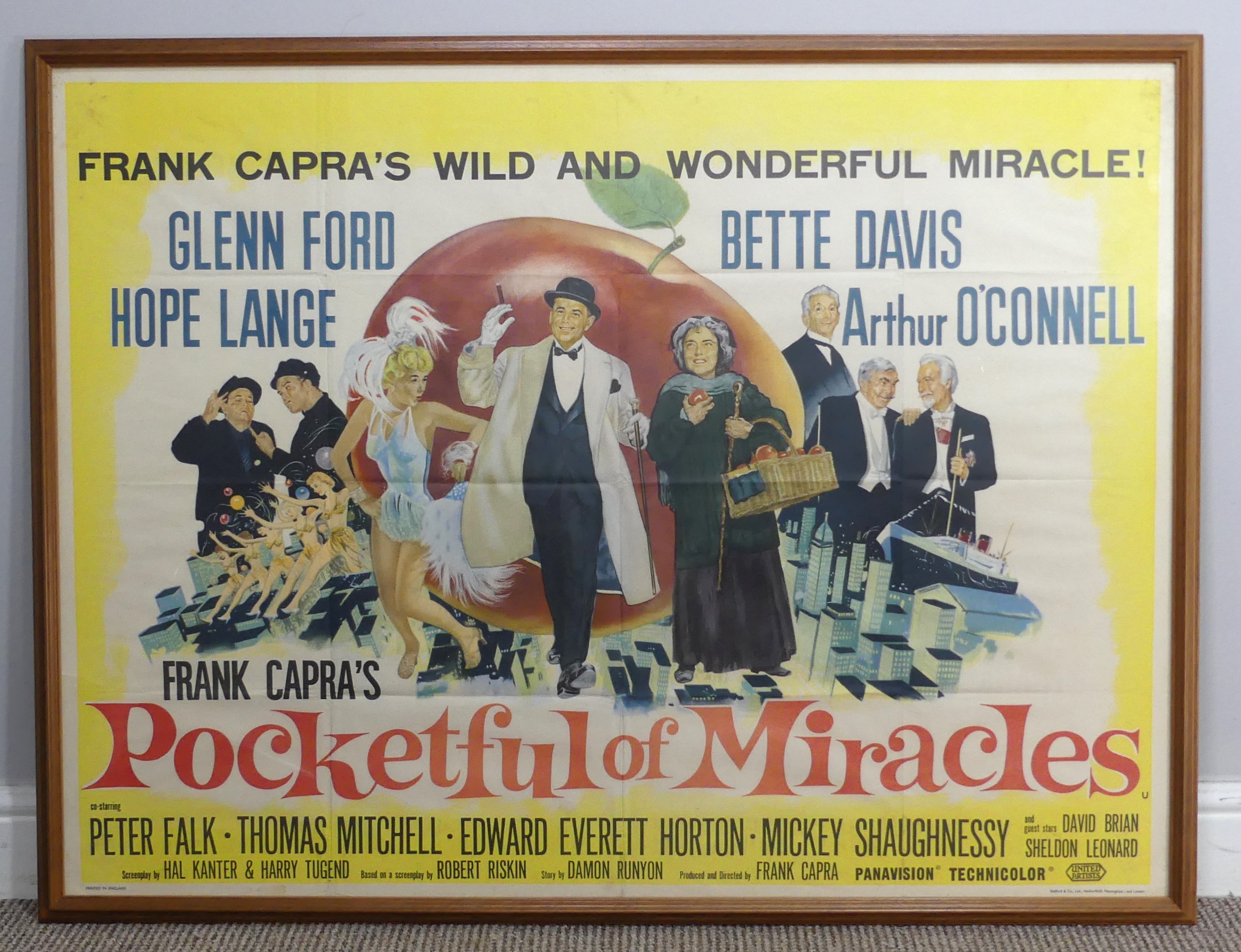 Pocketful of miracles (1961) Poster, British, printed by United Artists, UK Quad Size, approx.