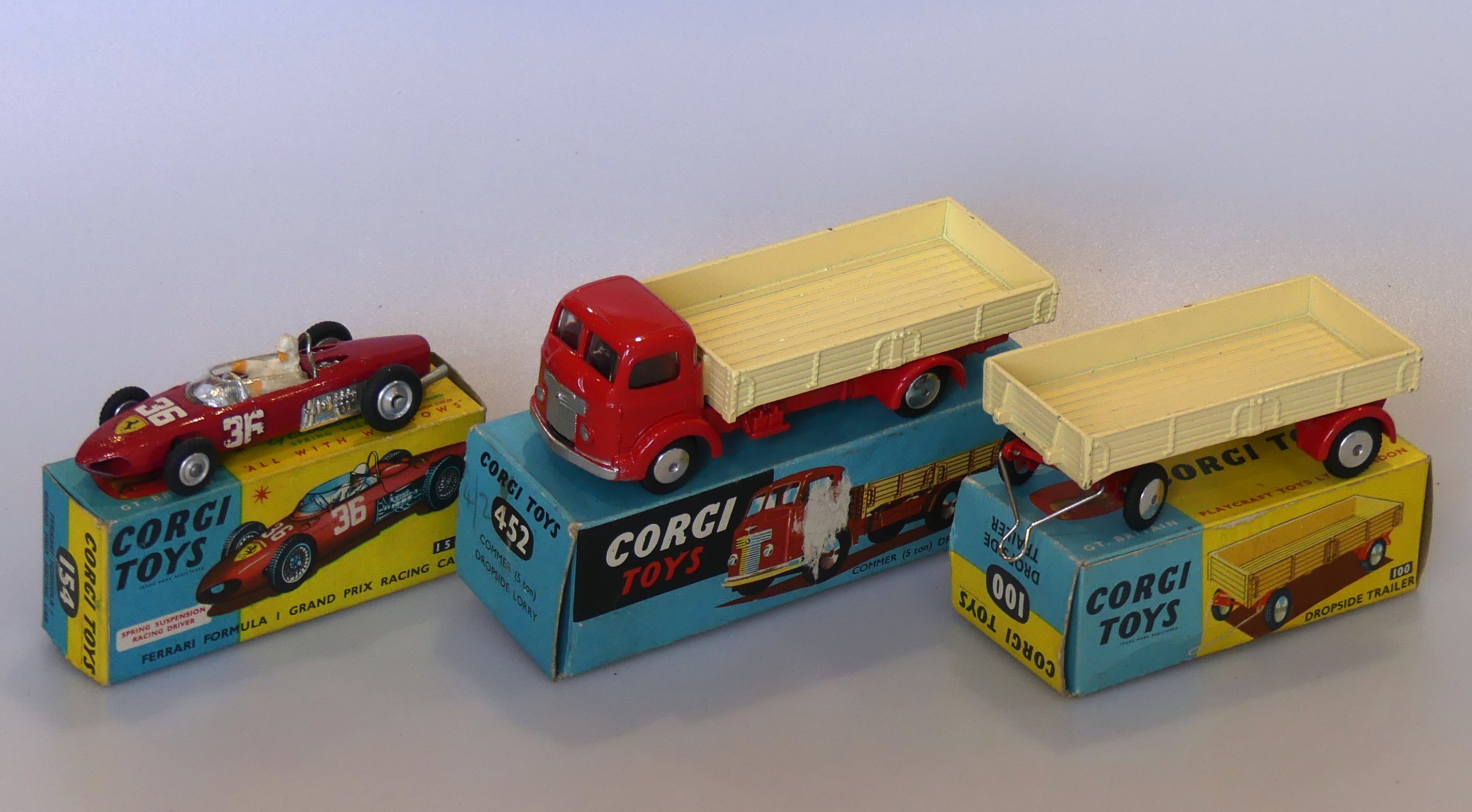 Corgi Toys; five boxed models, including 154 Ferrari Formula 1 Grand Prix Racing Car, 1106 "Decca" - Image 2 of 5