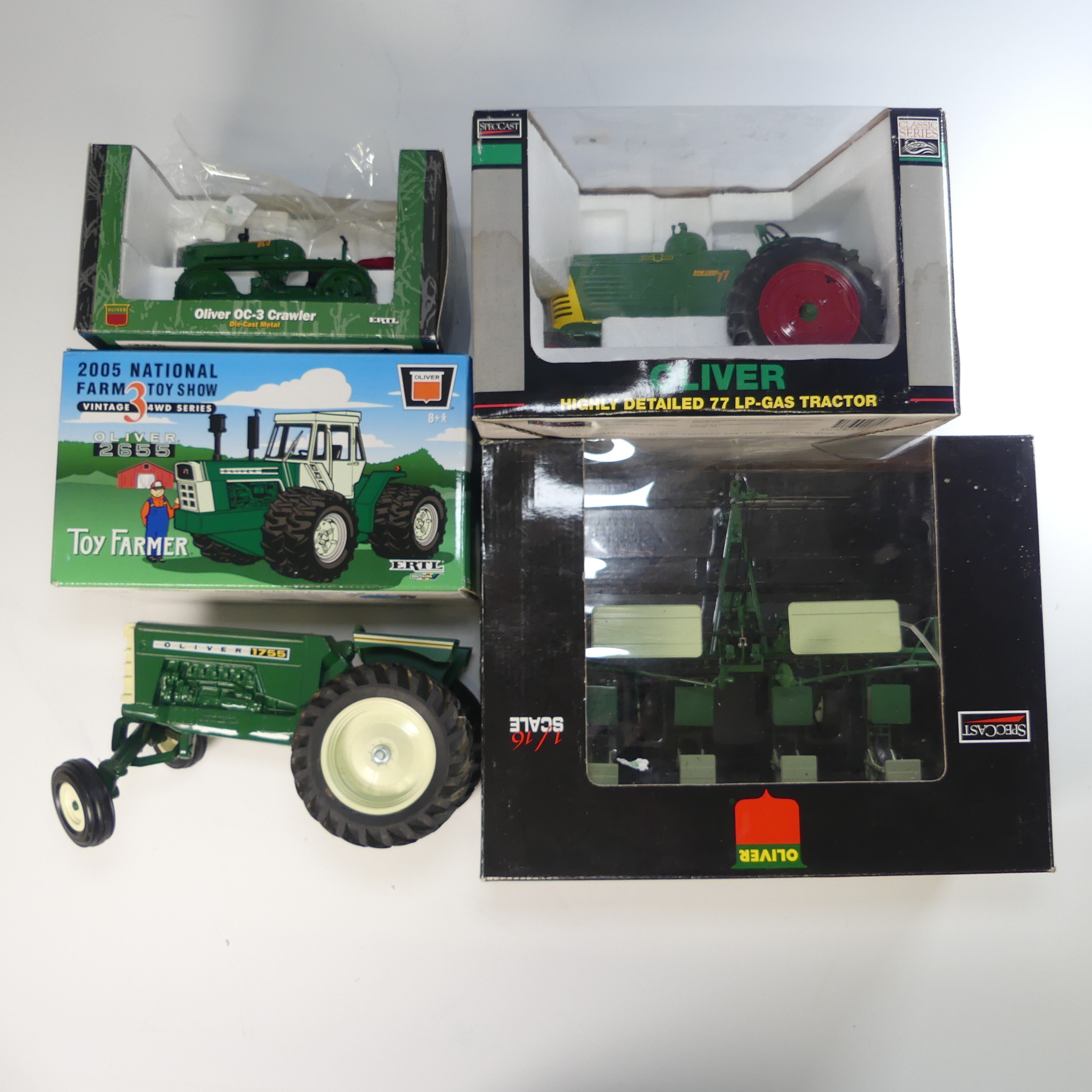 A Speccast Oliver 77 LP-Gas Tractor 1/16 scale in original box, together with a Speccast 540 row - Image 2 of 2