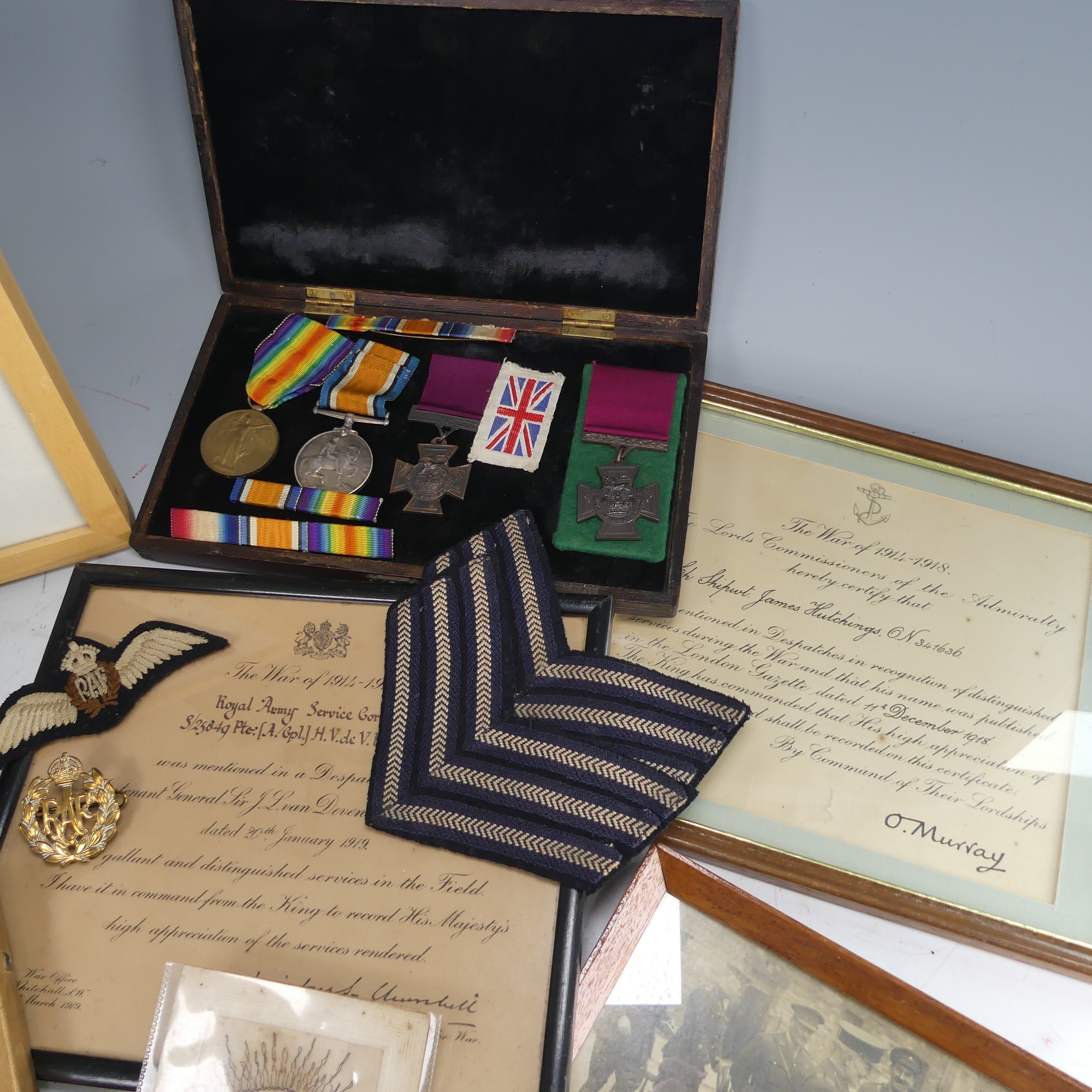 A collection of WW2 medals and memorabilia to a 'FLT. SGT. S. Hains, R.A.F.', RAF Wheaton, including - Bild 4 aus 8