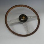 A vintage Jaguar car steering Wheel, W 41 cm.