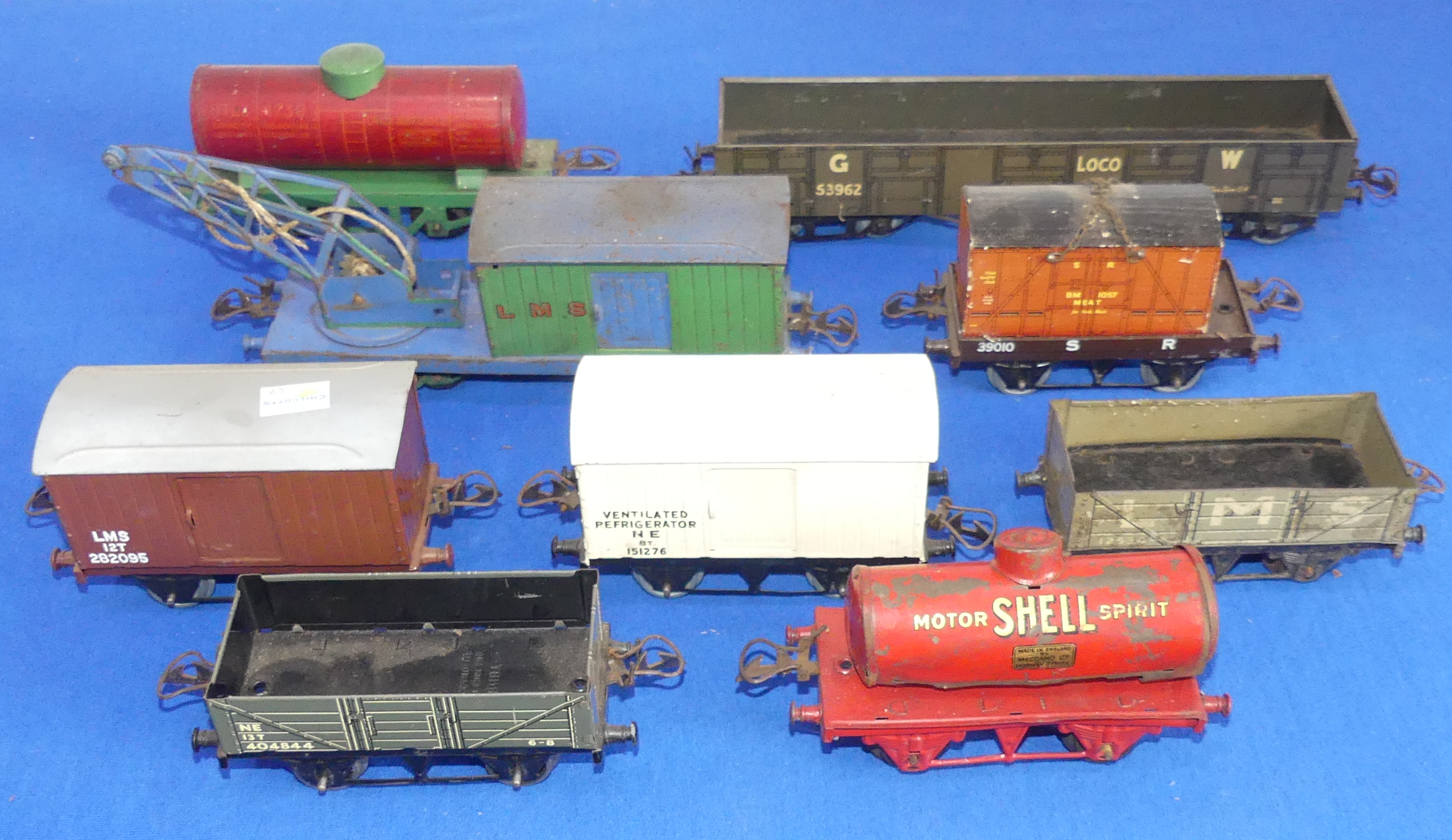 Hornby '0' gauge; approximately fifty Goods Wagons and Vans, unboxed, including Colman's Mustard, - Image 8 of 8