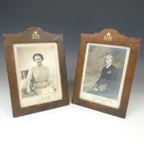 A pair of portrait photographs of King George VI and Queen Elizabeth, taken by Dorothy Wilding, each