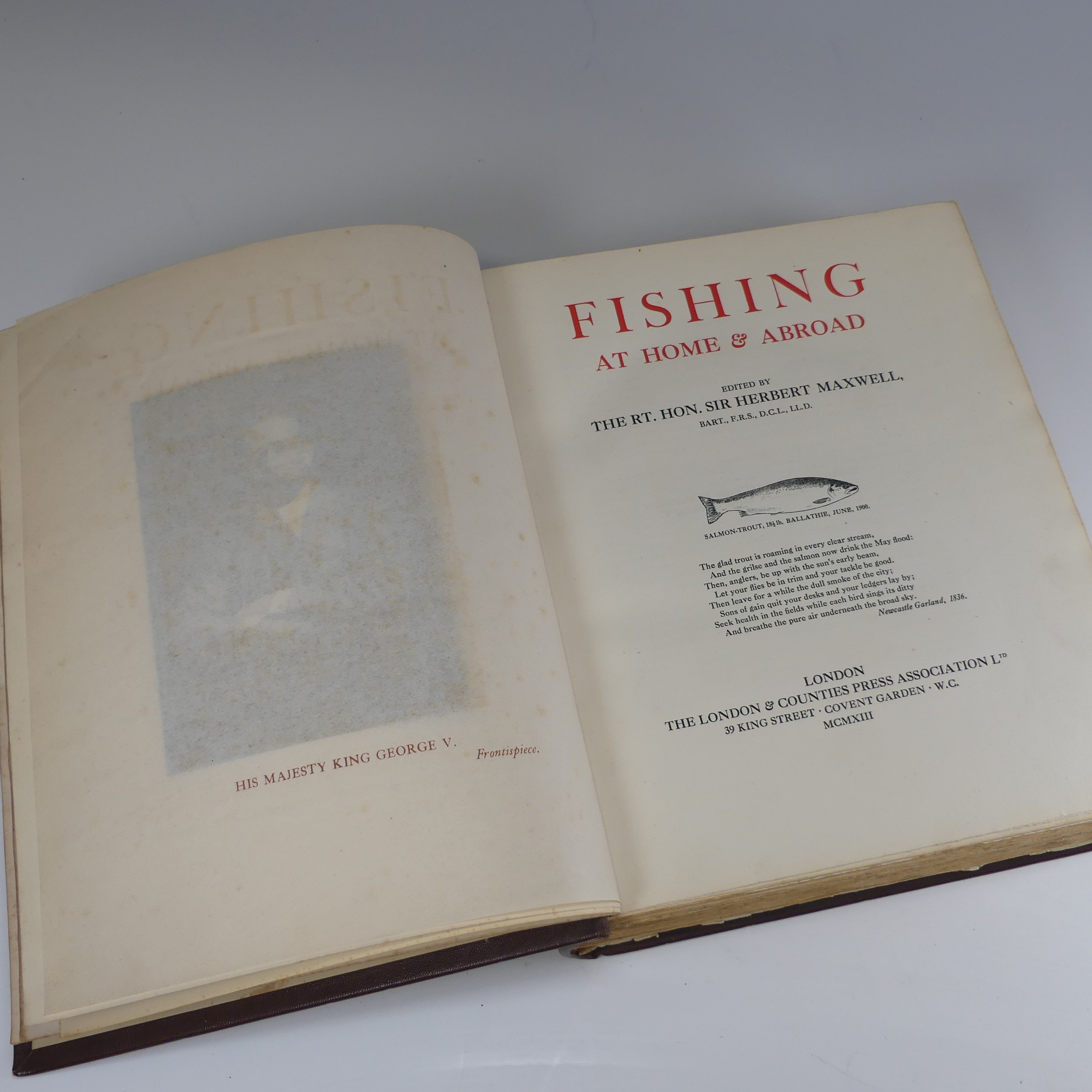 Maxwell (The Rt. Hon. Sir Herbert); 'Fishing At Home & Abroad', limited edition published by The - Bild 4 aus 7