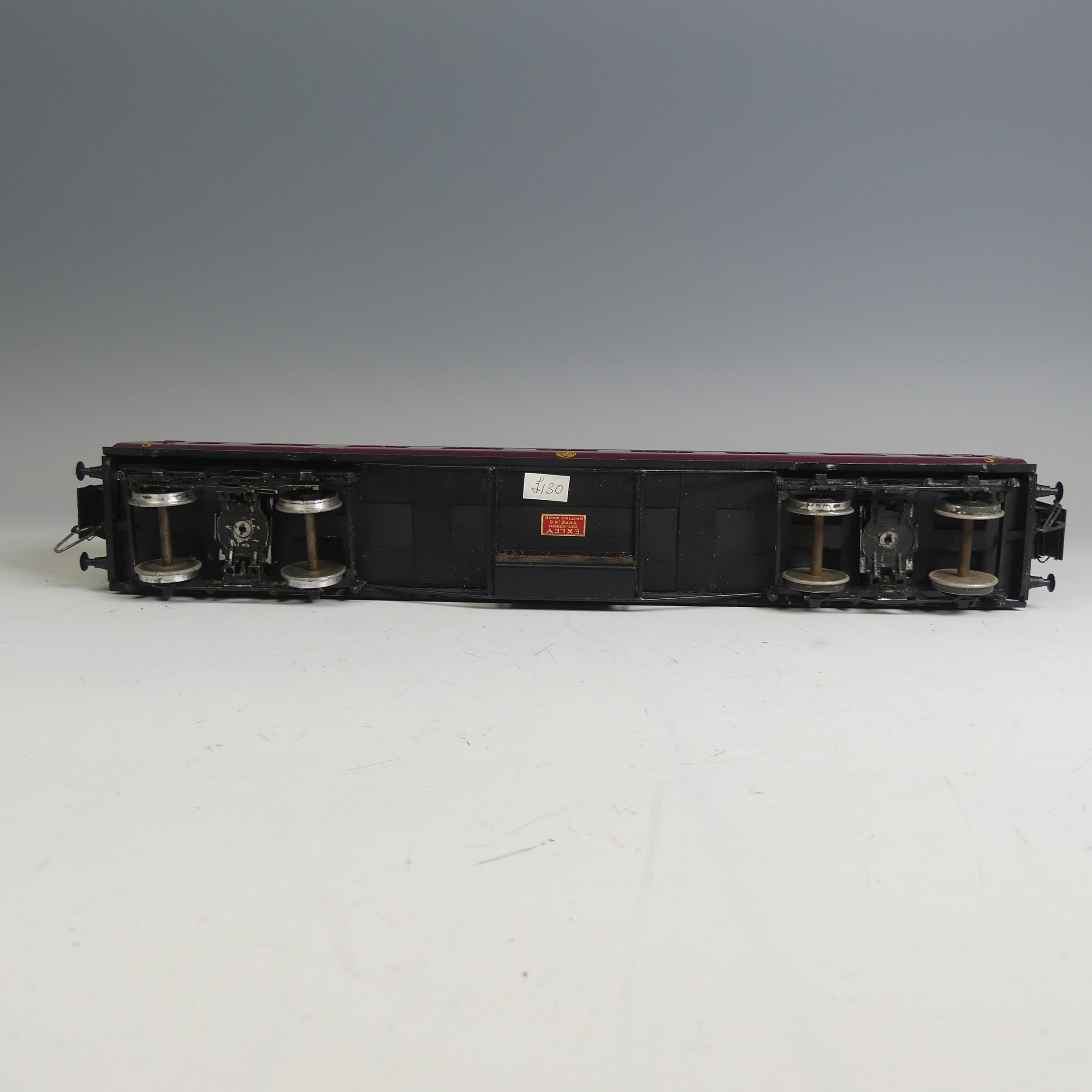 Three Exley ‘0’ gauge LMS Passenger Coaches, maroon with yellow lettering; All 1st Class Coach No. - Image 9 of 9