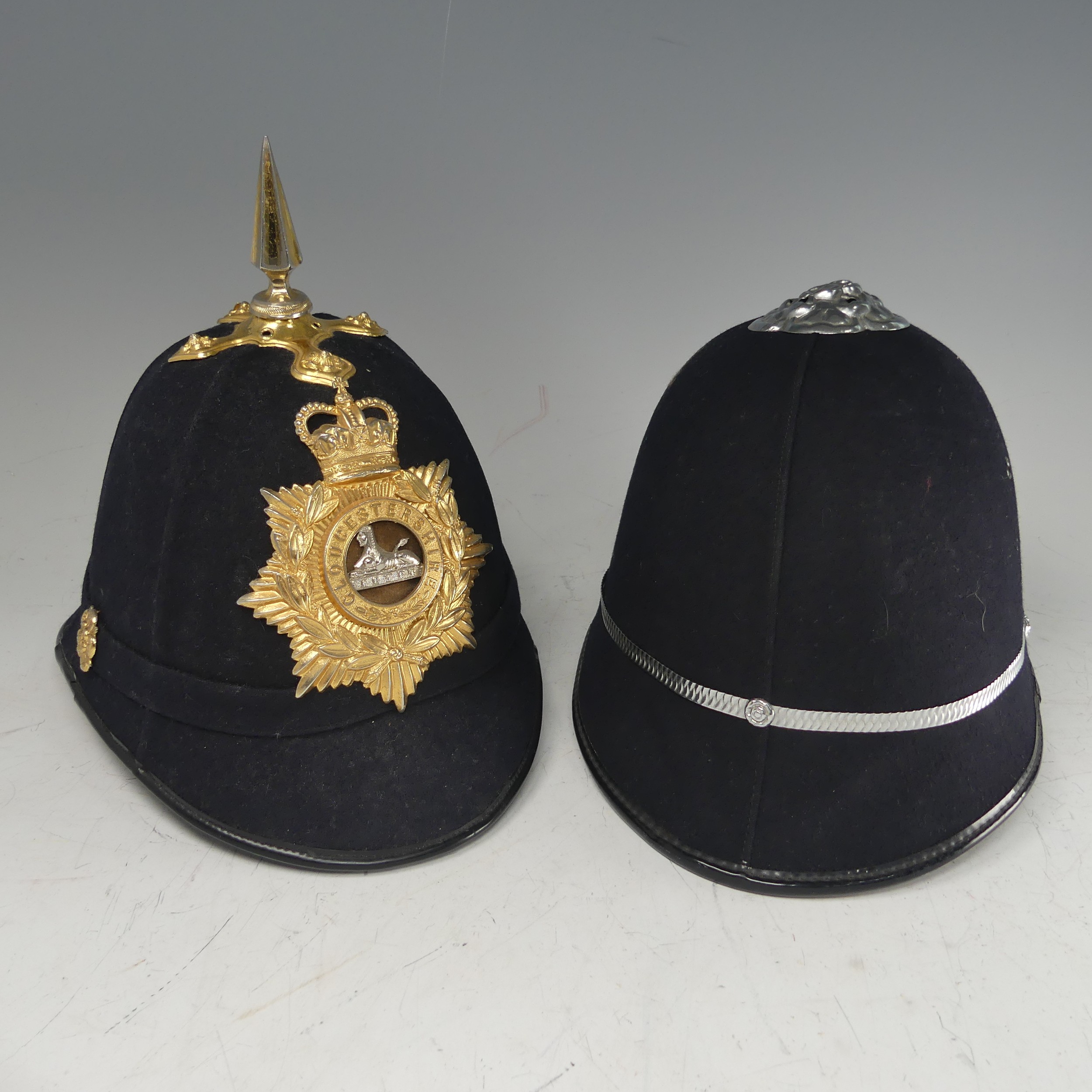 A Devonshire Regiment Officer’s Blue Cloth Helmet, 1902-14 style, together with a Victorian style - Image 11 of 16