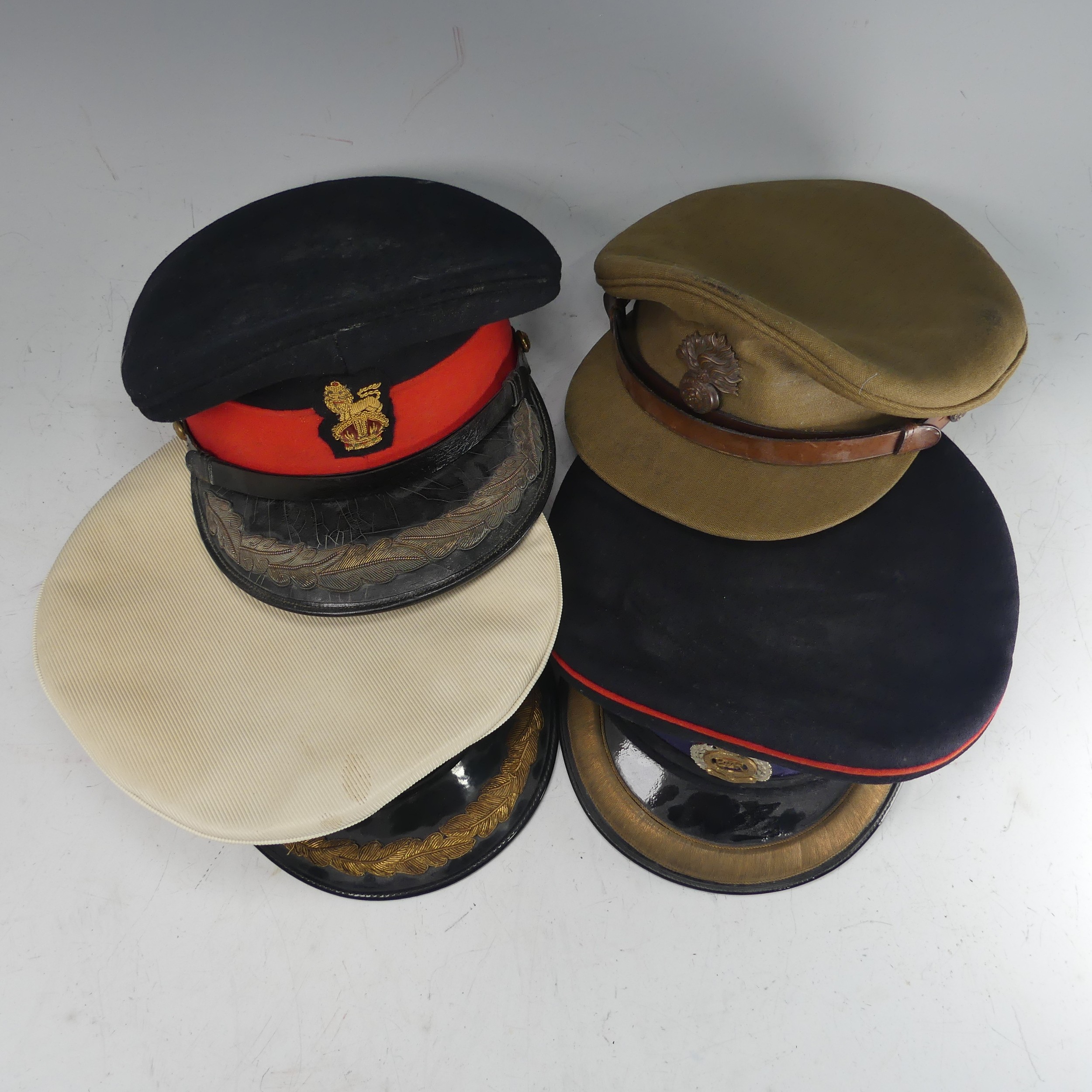 A British Army Lieutenant Colonels Royal Engineers peaked cap made by Herbert Johnson, of New Bond - Image 2 of 3