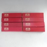 Hornby Dublo: A rake of six B.R. Passenger Coaches, maroon, including 2 x 4052 1st/2nd Corridor