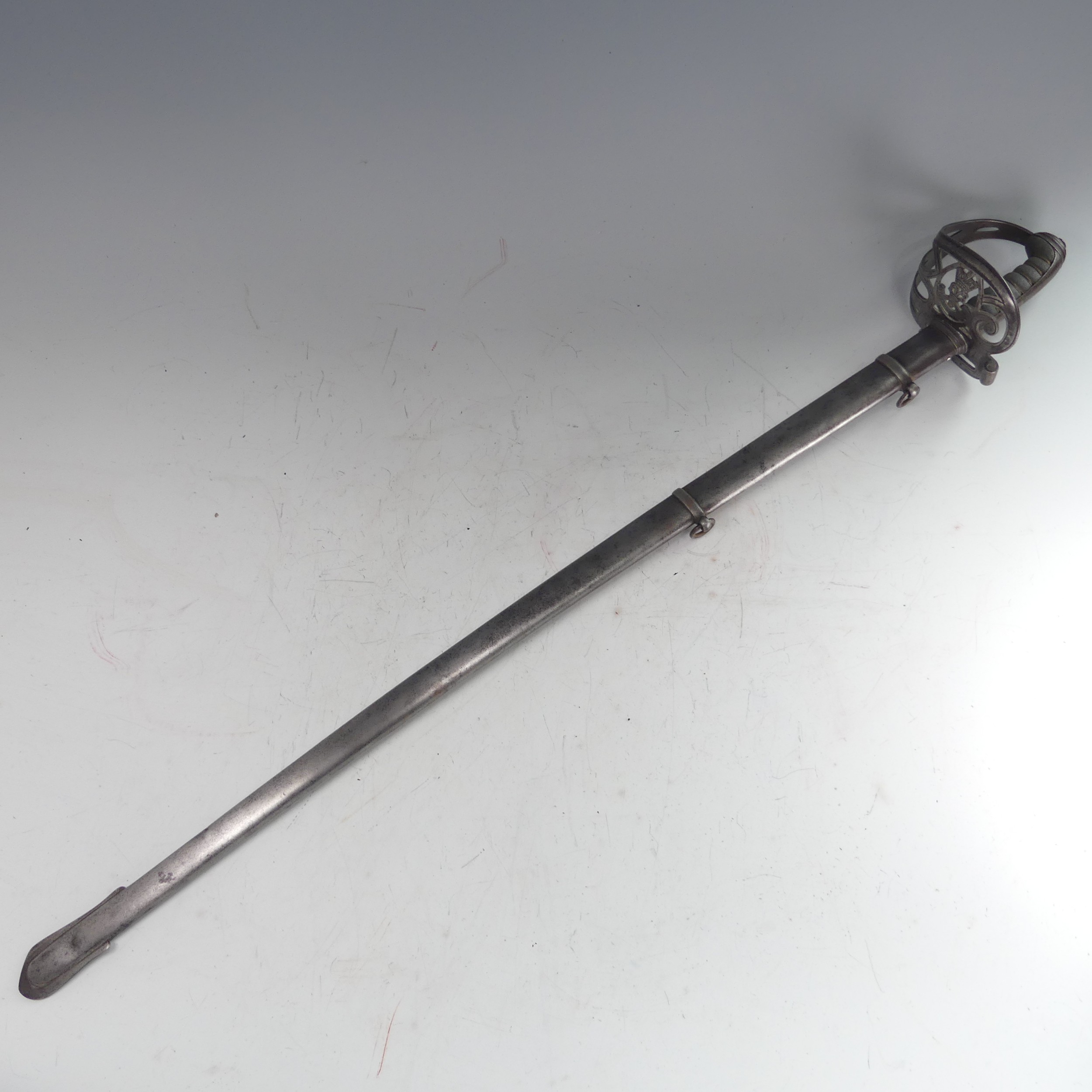 A scarce 1845 pattern Rifle Officer's Sword, makers mark 'Goody & Jones', ''Little is known about - Image 3 of 9
