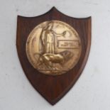A WW1 Devonshire memorial Plaque 'Death Penny', awarded to the family of 'William Ernest Wynn',