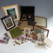 A collection of WW2 medals and memorabilia to a 'FLT. SGT. S. Hains, R.A.F.', RAF Wheaton, including