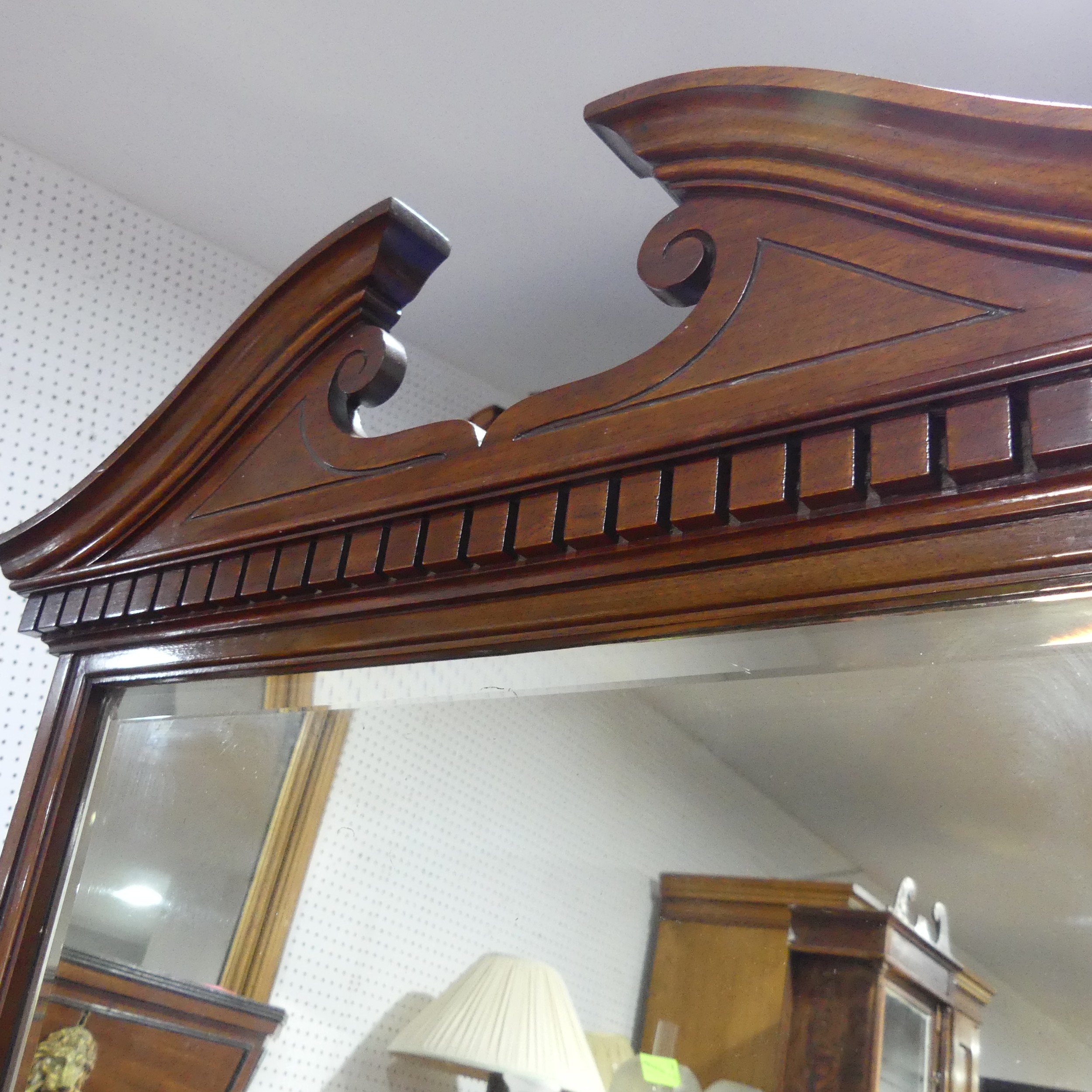 A good Victorian four-piece walnut and mahogany bedroom Suite, including ; a large compactum - Image 14 of 18