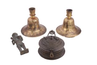 A GROUP OF SOUTH ASIAN METALWARES