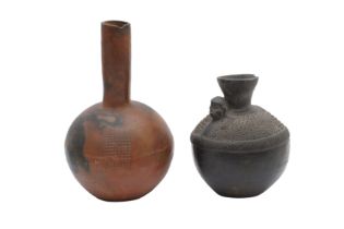 TWO SOUTH AMERICAN POTTERY VESSELS