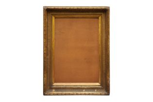 AN EMPIRE STYLE GILT GESSO PICTURE FRAME, 19TH CENTURY