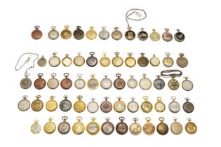 A LARGE GROUP OF MODERN COLLECTORS POCKET WATCHES