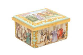 A HALCYON DAY LIMITED EDITION ENAMEL MUSIC BOX