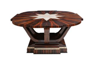 A LARGE ART DECO STYLE COROMANDEL CENTRE TABLE