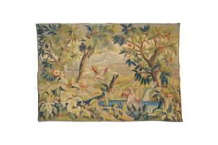 A MID 20TH CENTURY MACHINE WOVEN FRENCH TAPESTRY