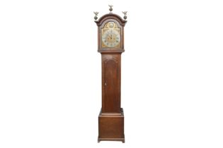 A LATE 18TH CENTURY MANHOGANY CASED LONGCASE CLOCK, THOMAS BAKER OF PORTSMOUTH