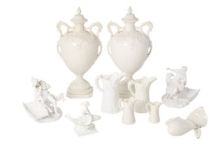 A GROUP OF ROYAL WORCESTER BLANCS DE CHINE