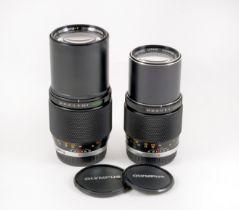 Olympus 200mm OM Telephoto Lenses, f4 & f5 Versions.