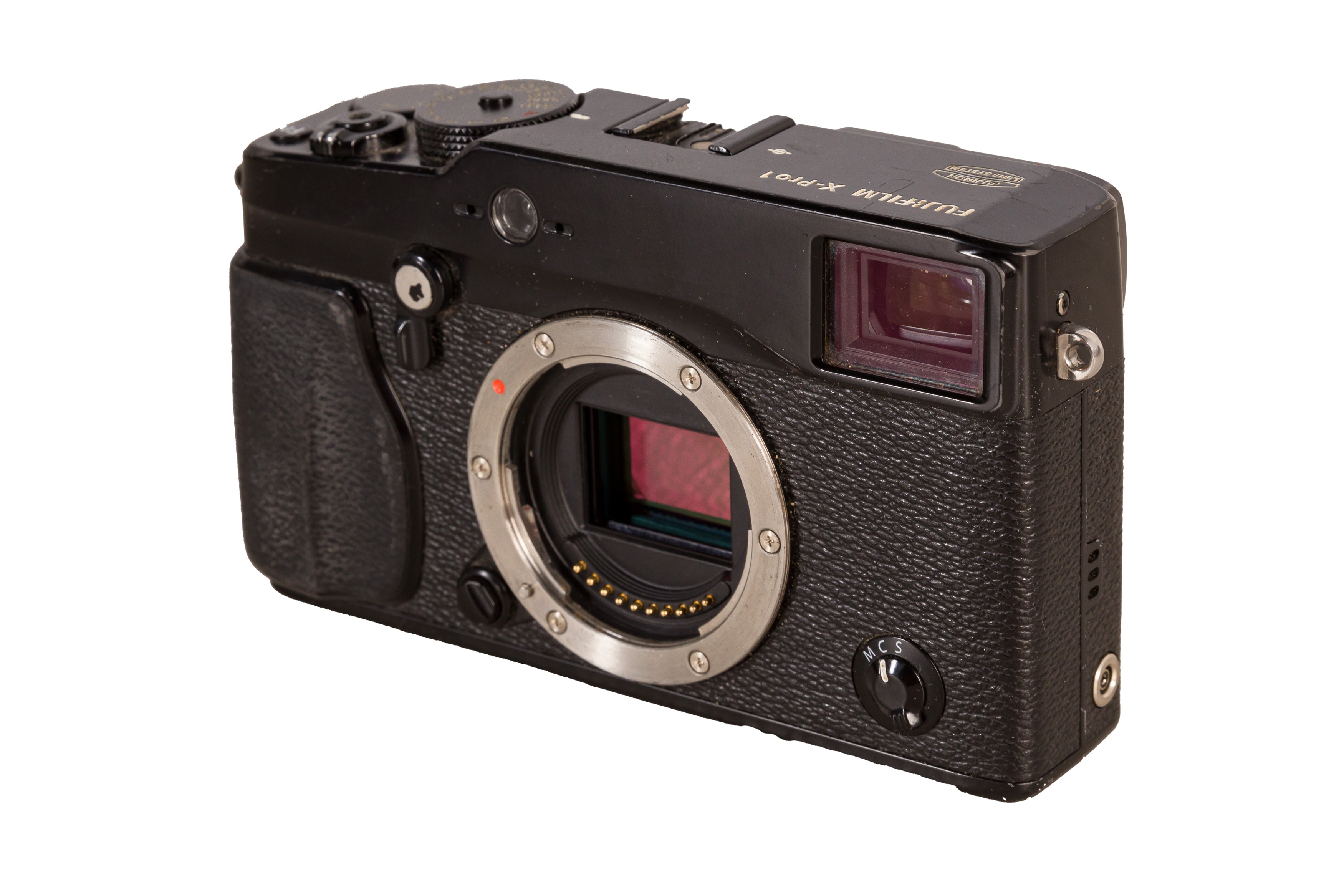 A Fuji X-Pro 1 Digital Mirrorless Rangefinder Camera with Various Lens Adapters - Image 3 of 7