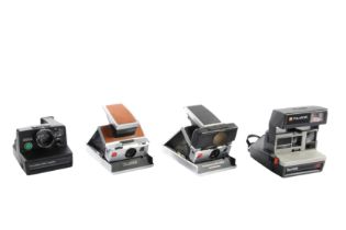 Two SX-70 & Other Polaroid Instant Cameras.