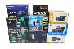 A Selection of Boxed Digital Cameras.