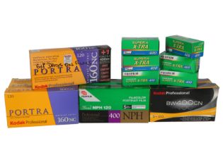 A selection of medium format film.