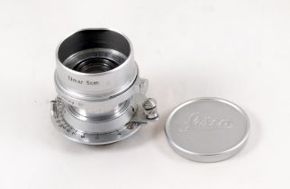 Leica L39 5cm Elmar Screw Mount Lens.