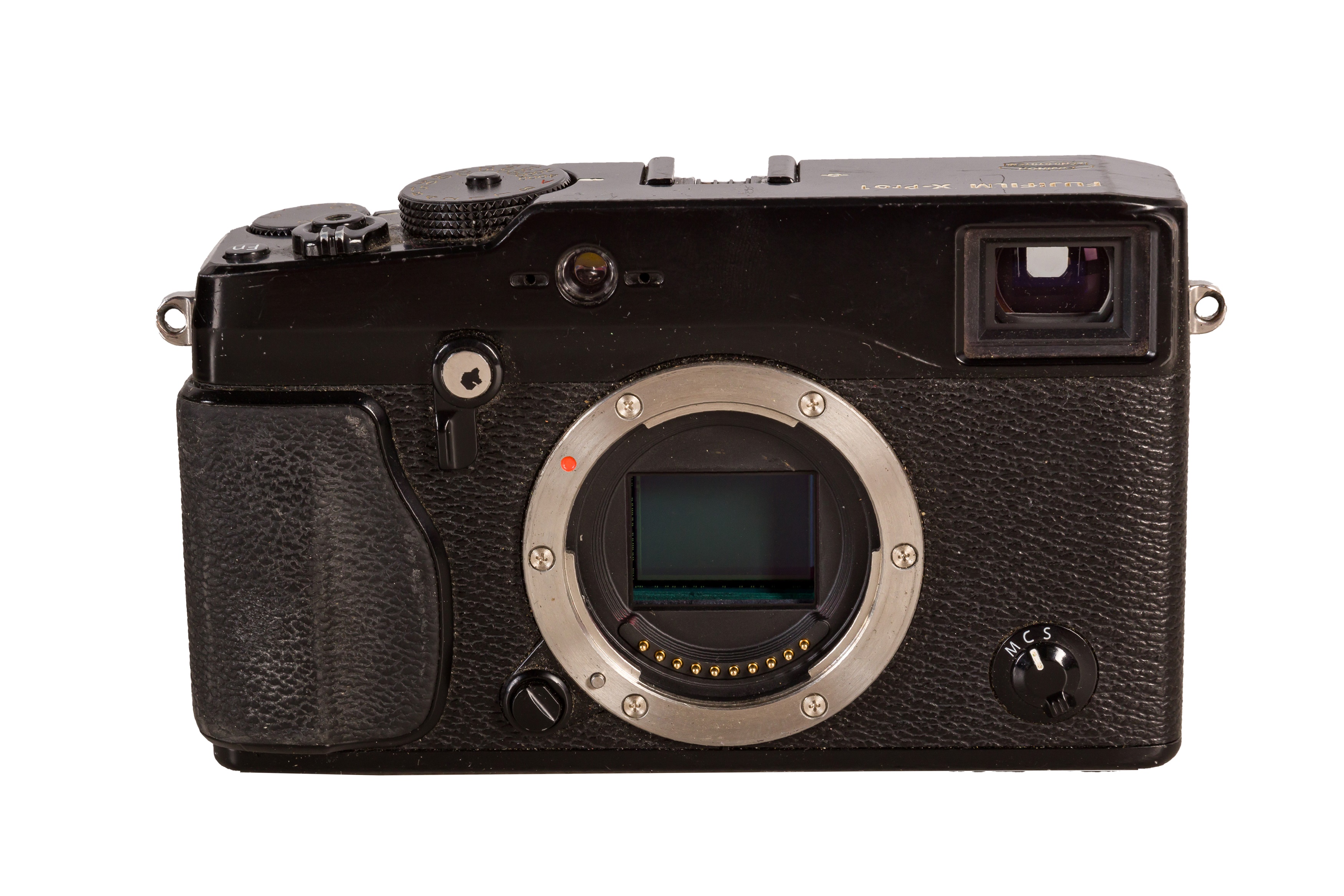 A Fuji X-Pro 1 Digital Mirrorless Rangefinder Camera with Various Lens Adapters - Image 2 of 7