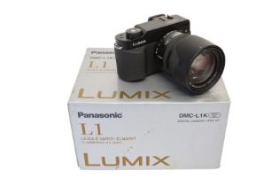 A Boxed Lumix DMC L1K Camera.