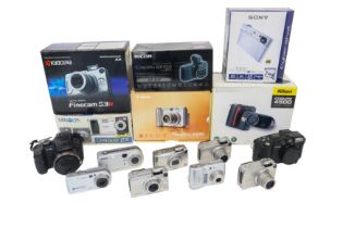 A Selection of Digital Point & Shoot Cameras.