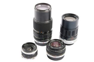 A Selection of OM and Pen Olympus Lenses