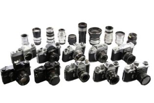 A Selection of Mechanical SLR Cameras & Lenses, 65mm 2.8 Flektogon.