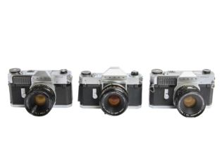 Three Canonflex SLR Cameras.