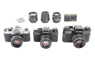 Three Rolleiflex SLR Cameras.