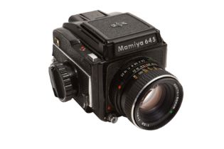 Mamiya M645 camera.