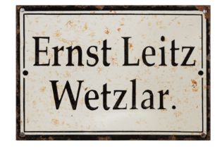 LEITZ ENAMEL SIGN, 20th century