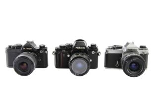 Nikon F3, FM & FE Cameras.